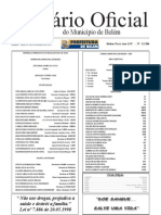 Diário Oficial do Município de Belém 01/11/2012