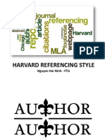 How to use Harvard Referencing Style in assignment and thesis