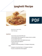 Pizza Spaghetti Recipe