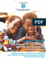 THE IMPACT OF THE PRIVATE
SECTOR ON CHILDREN’S RIGHTS
IN MALI