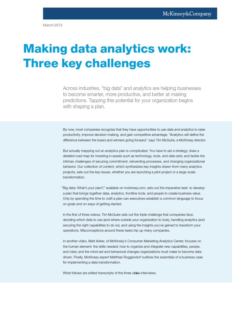 Advanced Analytics Transcripts Final NEW | PDF | Analytics | Data Science