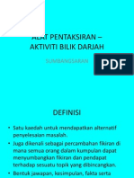 Alat Pentaksiran - Aktiviti Bilik Darjah