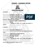 I FESIMP PROGRAMAÇÃO