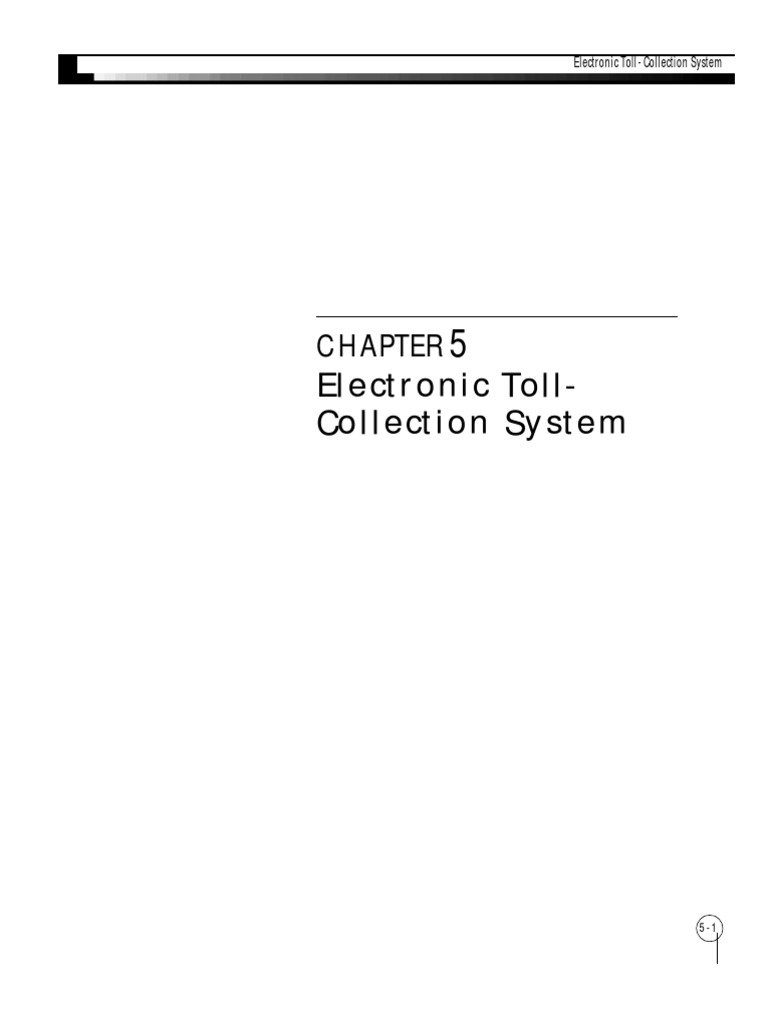 Electronic Toll Collection System Overview | PDF | Technology & Engineering