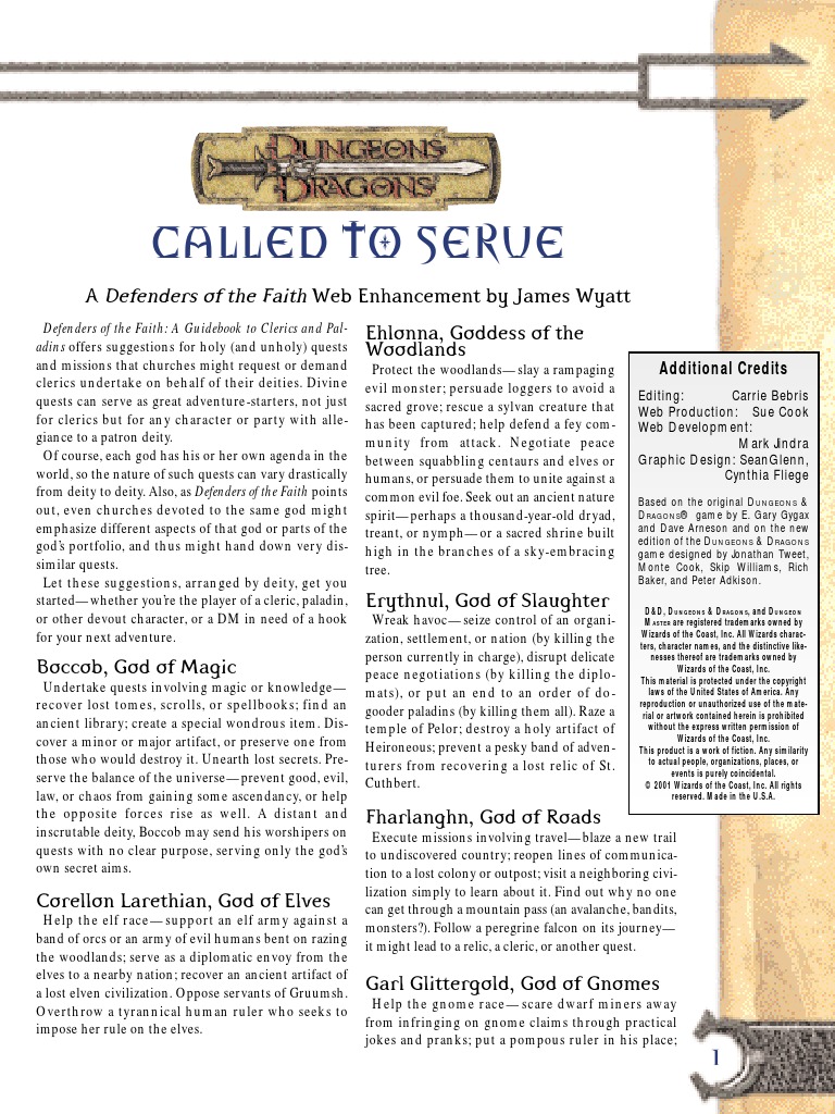 Called To Serve | PDF