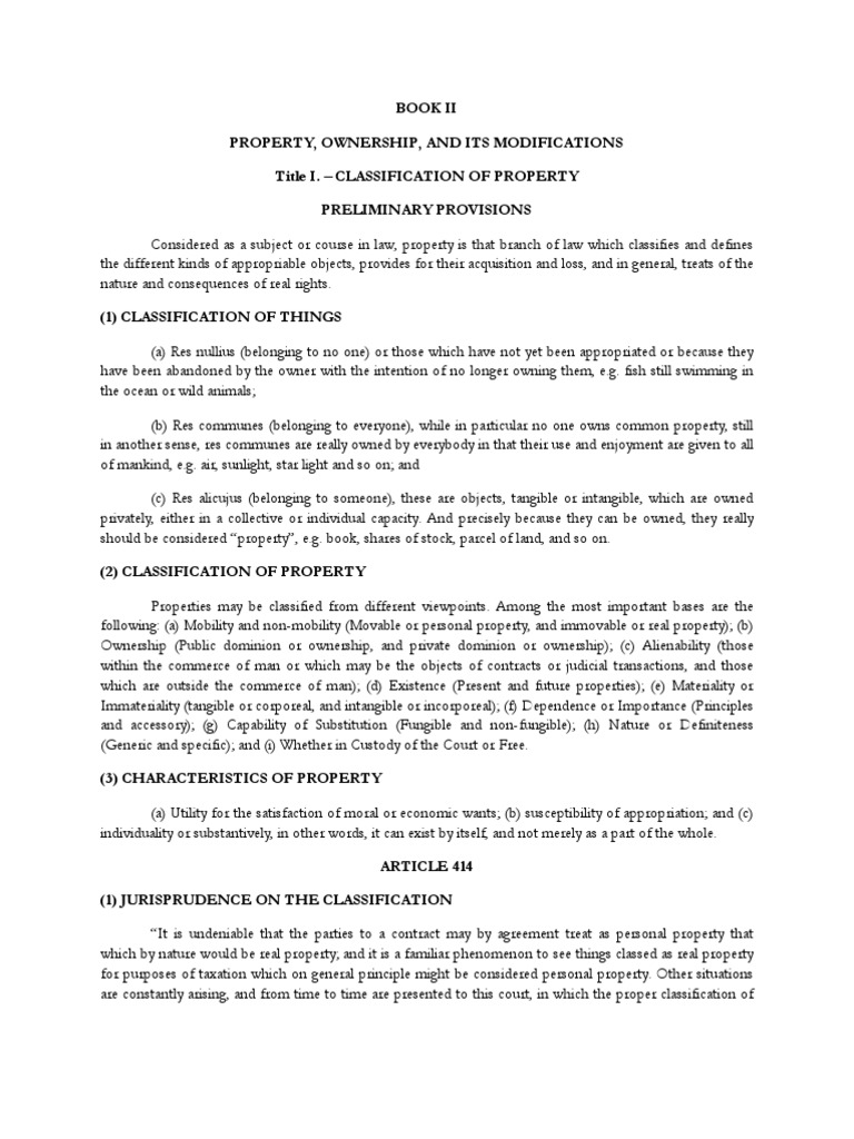 NCC Property and Ownership Classification | PDF | Ownership | Property