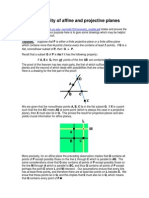 Irreducibility of Affine and Projective Planes: Theorem P
