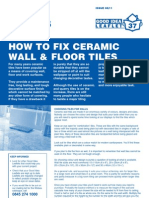 Fixing Ceramic Wall Tiles