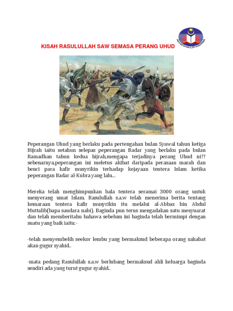 Kisah Rasulullah Saw Semasa Perang Uhud Pdf
