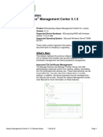 vSpace Mgmt Center 3.1.5 Release Notes