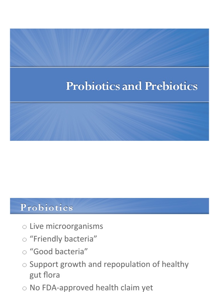 Best Probiotics and Prebiotics Guide | PDF | Wellness