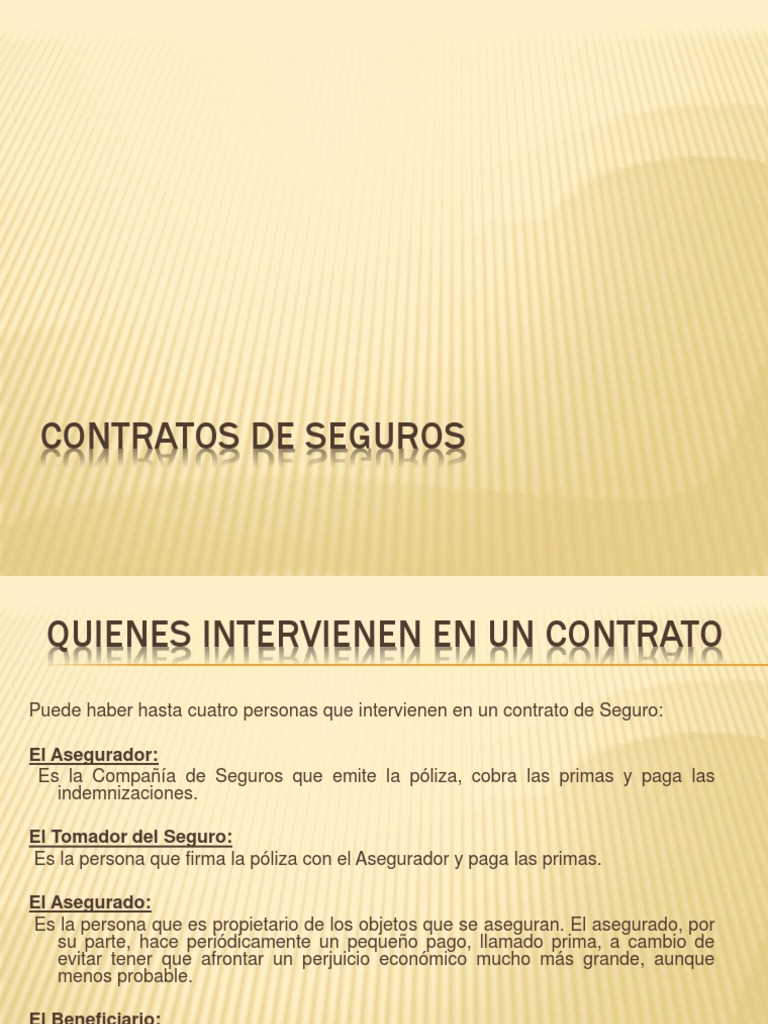 Seguros | PDF | Reaseguro | Póliza de seguros