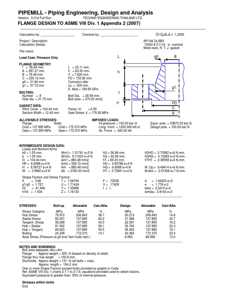 Flange Leakage Check | PDF | Computers
