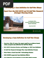 Presentation – Dr. Lea Steele - IOM Gulf War Illness "CMI" Panel.  