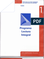 Programa de Lectura Integral 1 PDF