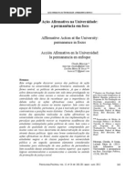 Mayorga, Claudia, & Souza,Luciana Maria de. (2012).Ação Afirmativa naUniversidade