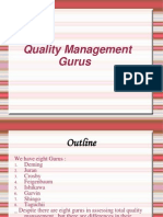 Quality Management Gurus Guide