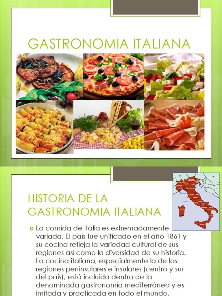 Comida Italiana Historia
