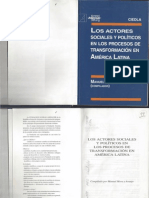Mora y AraujoMora y Araujo (1997) Los actores sociales y políticos en los procesos de transformación en América Latina Caps Introd – Col y Vz