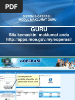 Bahan Taklimat Guru Eoperasi