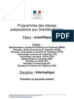 Programme Informatique 2013&2014