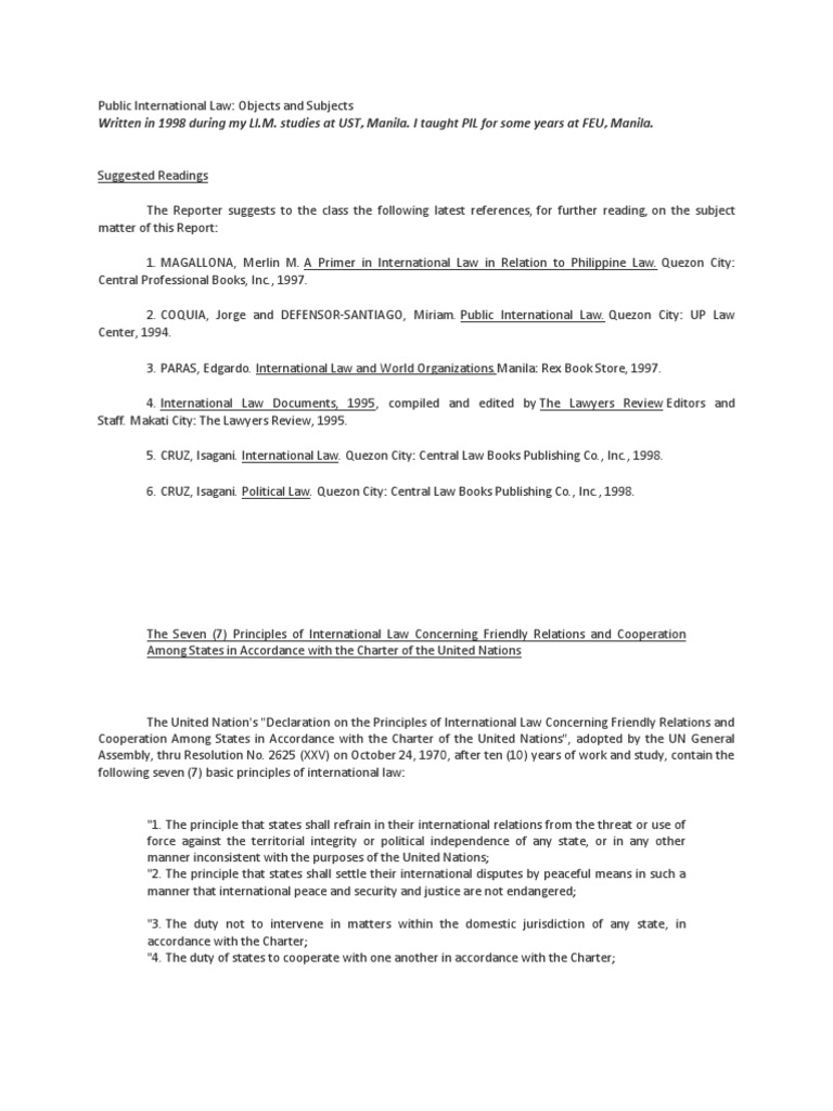Fundamental Principles Of International Relations Pdf Notes