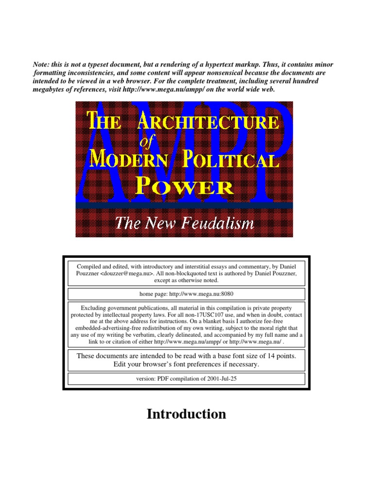 Architecture of Modern Political Power | PDF | United States ...