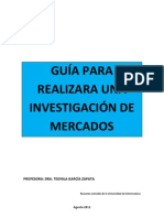 Guia para Realizar Una Investigacion de Mercados