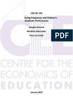 Cee DP 134 Fasting During Pregnancy and Children's Academic Performance