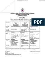 Mca Time-Table June - 2013