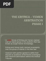 Eritrea Yemen Arbitration