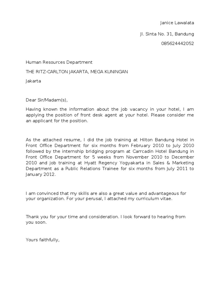 HOTELIER CV EXAMPLES