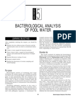 Bacteriological Analysis of Pool Water