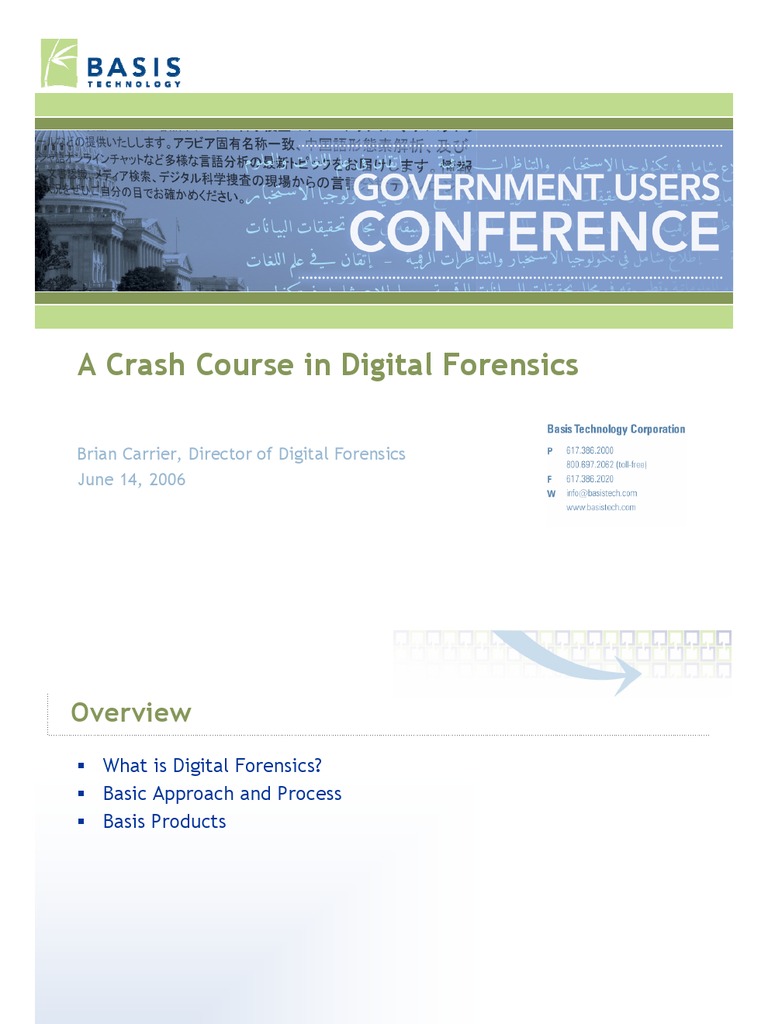 Crash Course in Digital Forensics | PDF