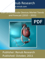 Renub Research: USA Cardiovascular Devices Market Trends and Forecast (2010 - 2015)