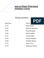 44592009 Assignment on Finger Print Based Attendance System