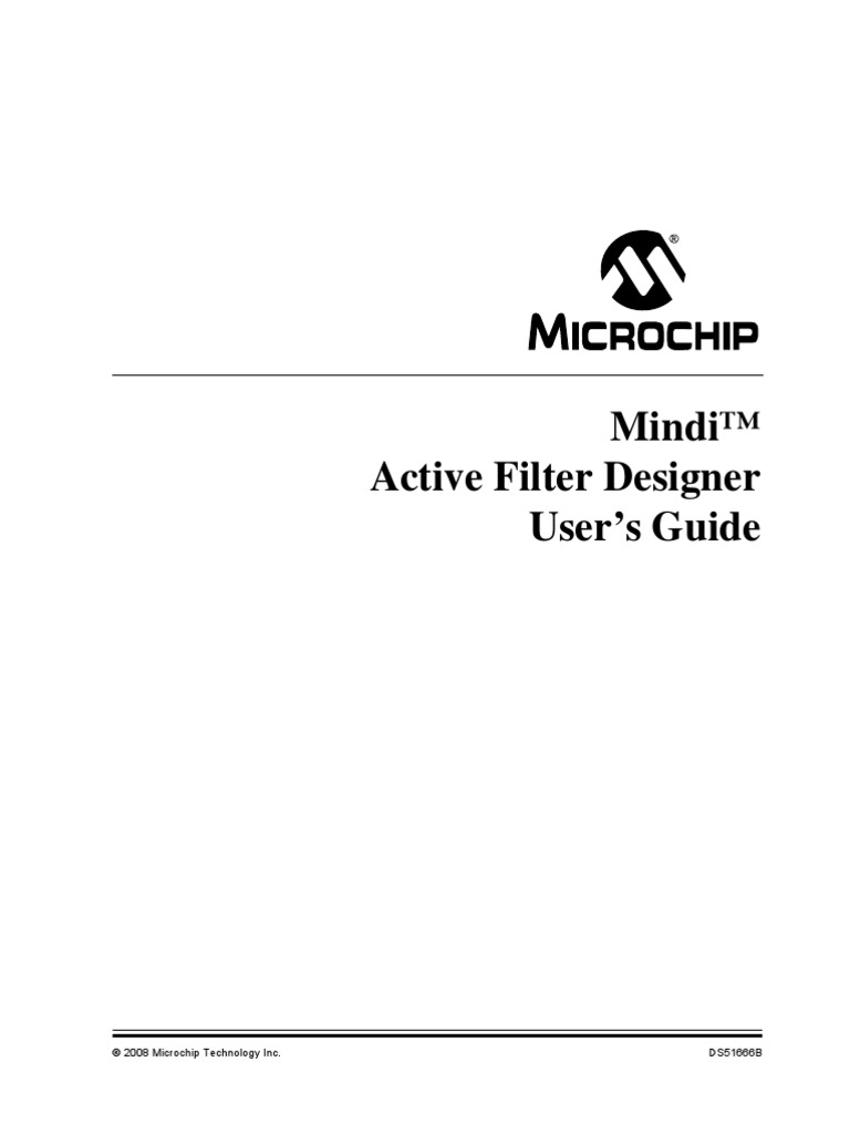 Microchip Active Filter Design | PDF | Electronic Filter | Low Pass Filter