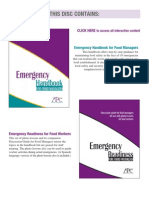 Emergency Handbook For Food Managers