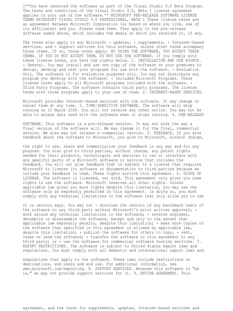 Eula Example | PDF | License | Software Release Life Cycle