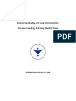 Nurses Leading Primary Health Care: Delivering Quality, Serving Communities