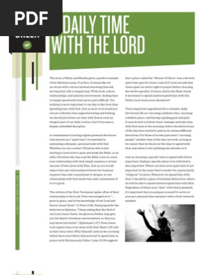 A Daily Time With the Lord 04.06.2013