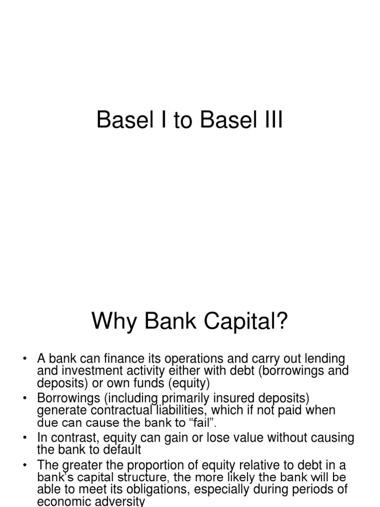 Basel I To Basel III | PDF | Basel Ii | Capital Requirement