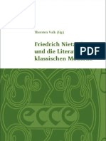 Thorsten Valk-Friedrich Nietzsche Und Die Literatur Der Klassischen Moderne (Klassik Und Moderne - Schriftenreihe Der Klassik Stiftung Weimar) (2009) PDF