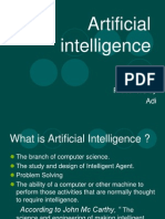 Artificial Intelligence: Presented by Adi