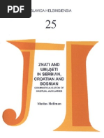 The Verbs Znati and Um (J) Eti in Serbian, Croatian and Bosnian