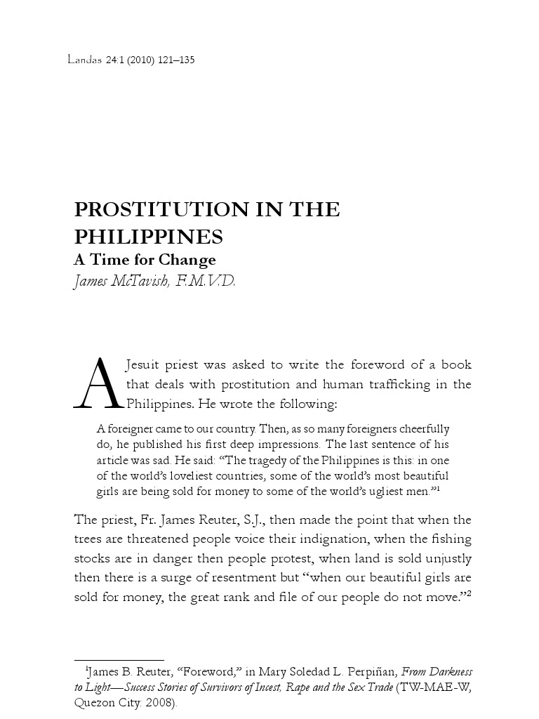 prostitution essay in the philippines