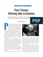 Drucker - Delivering Value To Customers