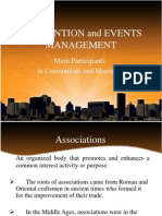 Convention and Events Management: Main Participants in Conventions and Meetings