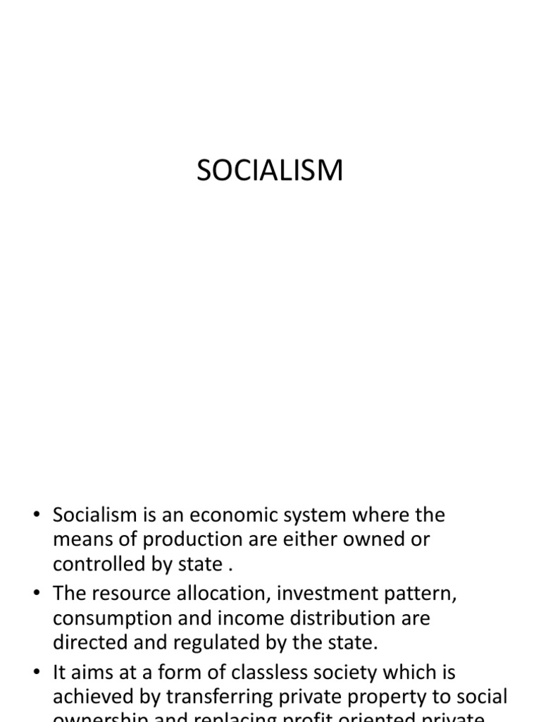 Socialism | Economic Planning | Socialism