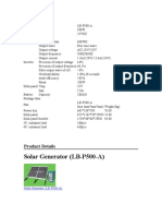 Solar Generator (LB-P500-A) : Product Details